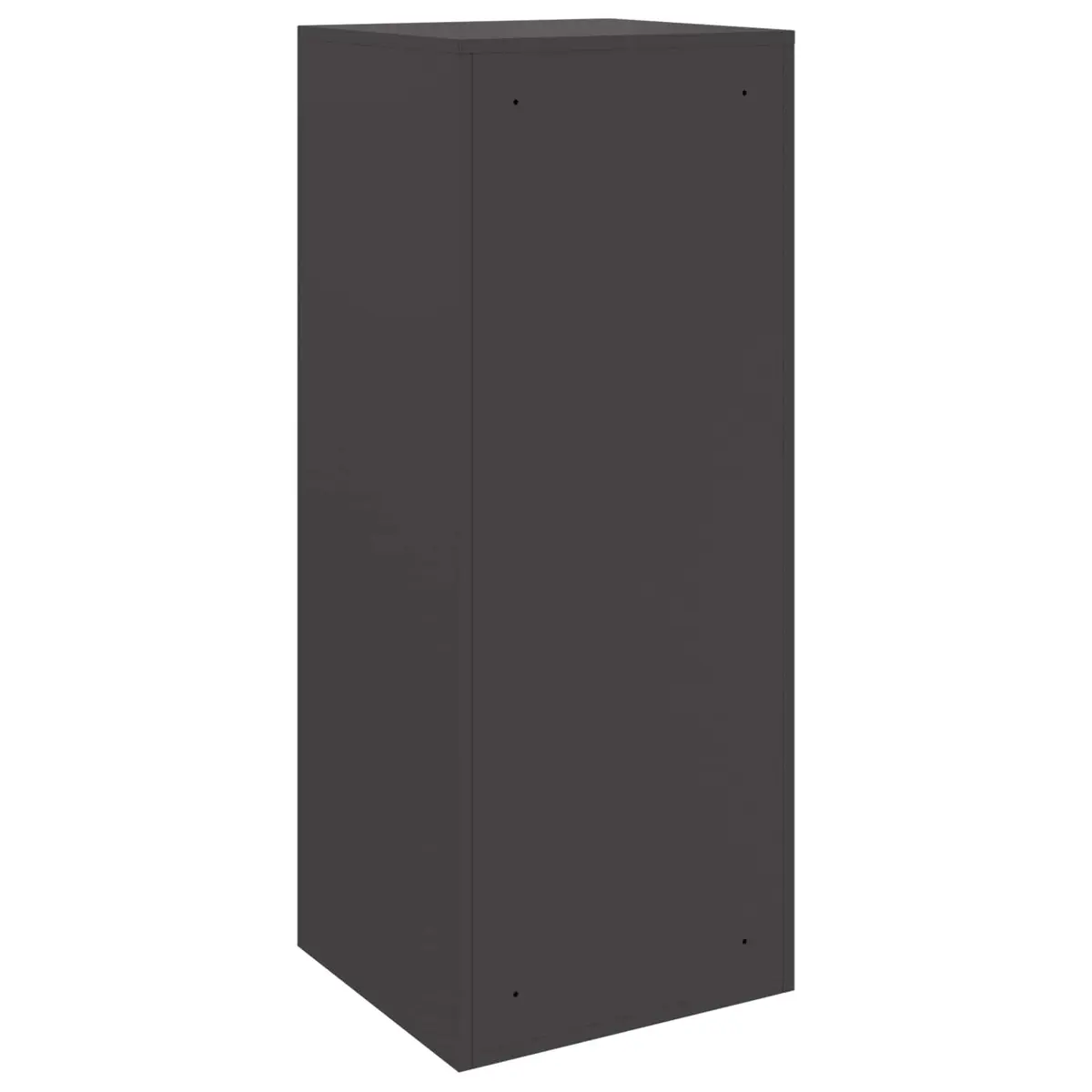 Parcel Drop Box Steel Hinge Door Deadbolt Lock Black Outdoor