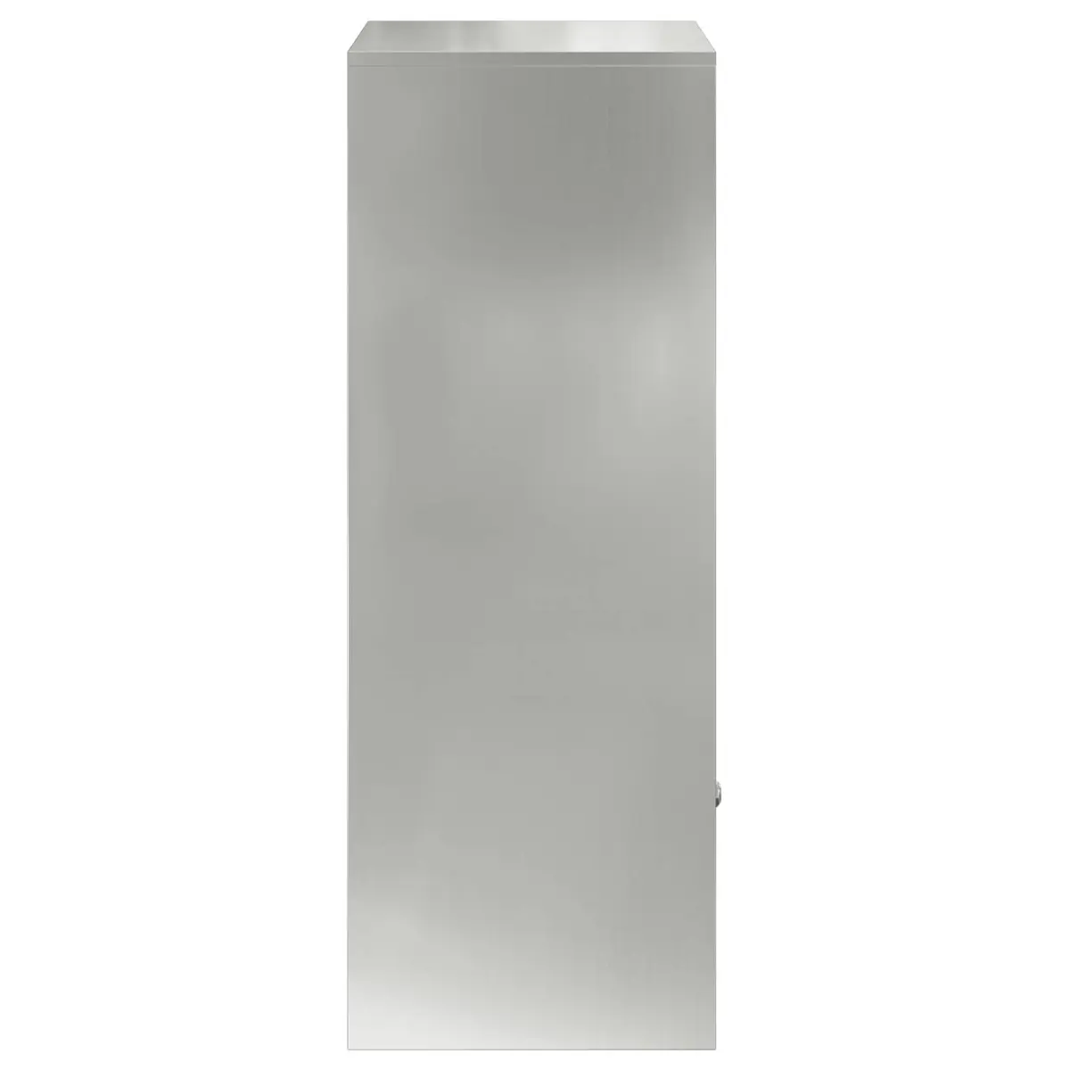 Outdoor Parcel Drop Box Galvanised Steel 47.5 x 38 x 59 cm Silver
