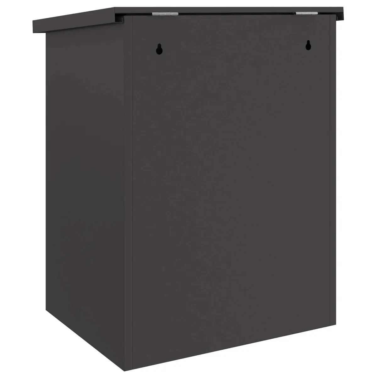 Parcel Drop Box Steel 47.5 x 38 x 59 cm Black Outdoor Mailbox