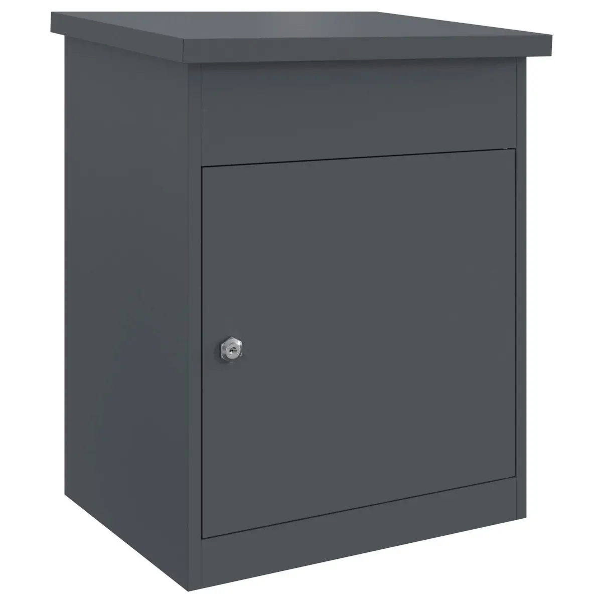 Parcel Drop Box Steel Weatherproof Anthracite 47.5 x 38 x 59 cm