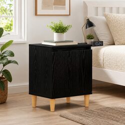 Versatile Black Oak Nightstand for Any Room