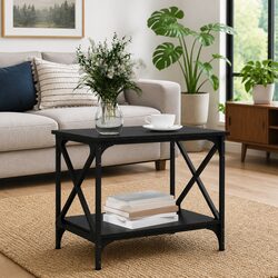 Versatile Black Oak Coffee Table for Any Room