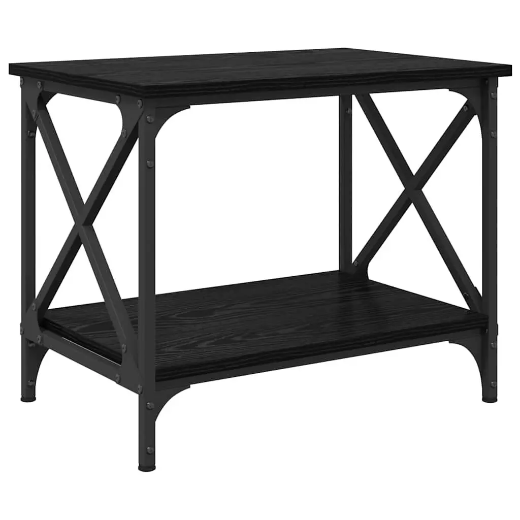 Coffee Table Engineered Wood Black Oak 55cm Urban Living Room Accent