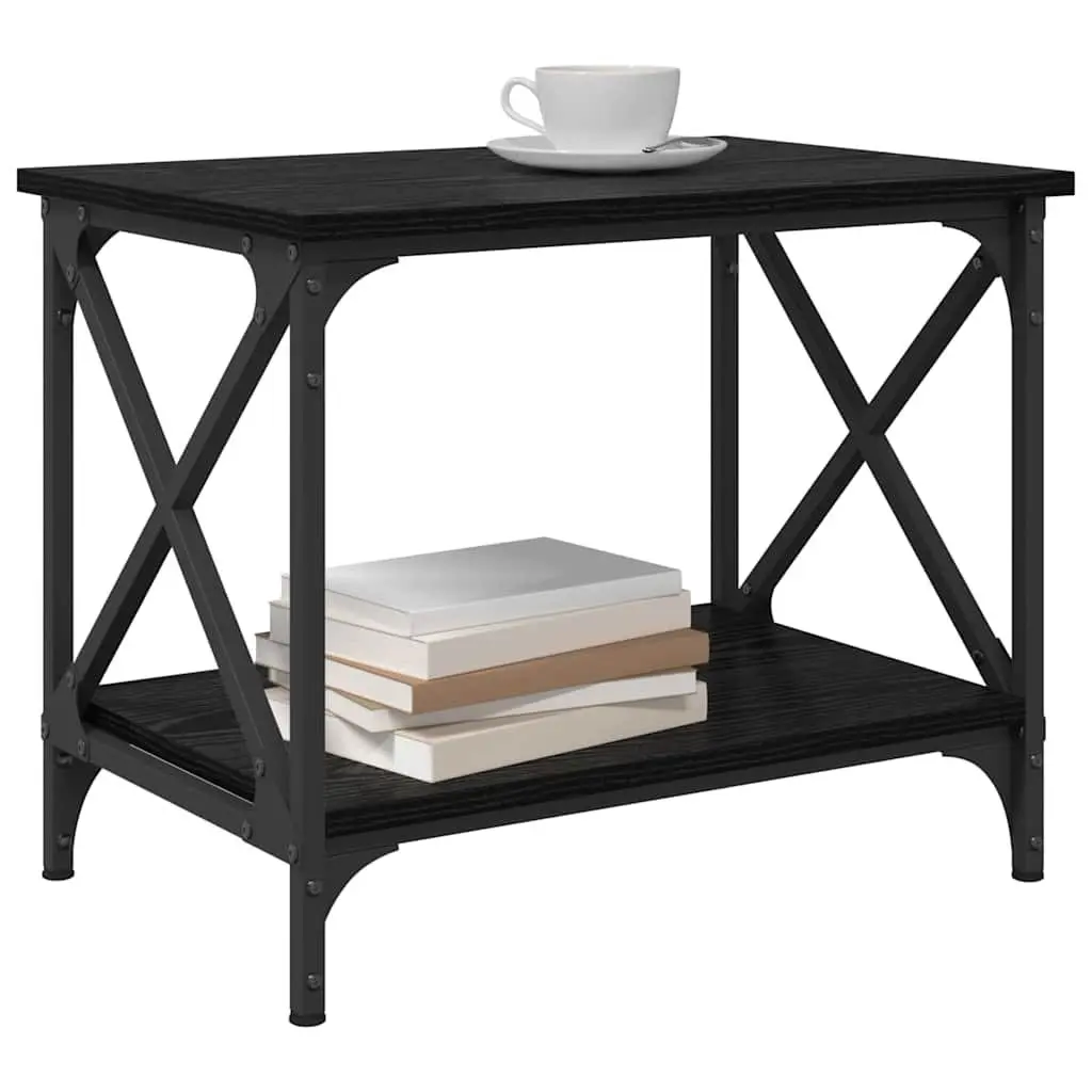 Coffee Table Engineered Wood Black Oak 55cm Urban Living Room Accent