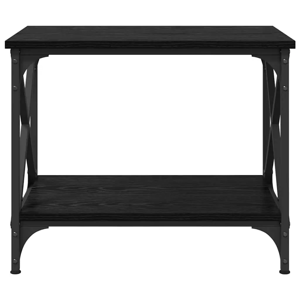 Coffee Table Engineered Wood Black Oak 55cm Urban Living Room Accent