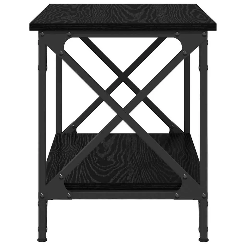 Coffee Table Engineered Wood Black Oak 55cm Urban Living Room Accent