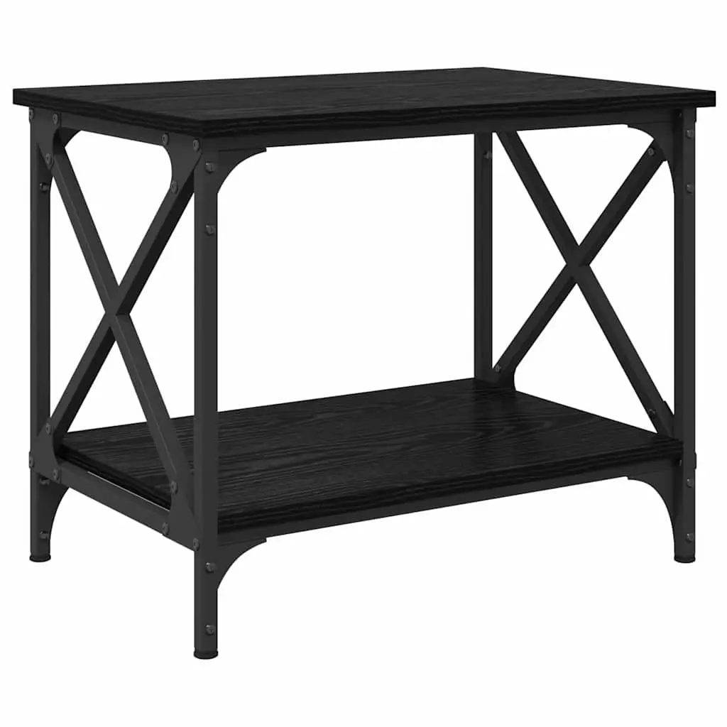 Coffee Table Engineered Wood Black Oak 55cm Urban Living Room Accent