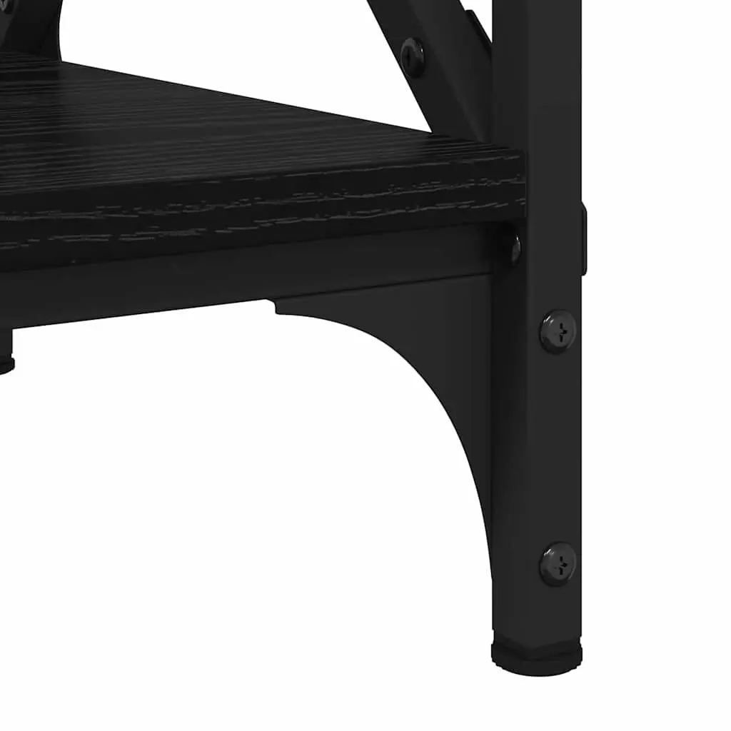 Coffee Table Engineered Wood Black Oak 55cm Urban Living Room Accent