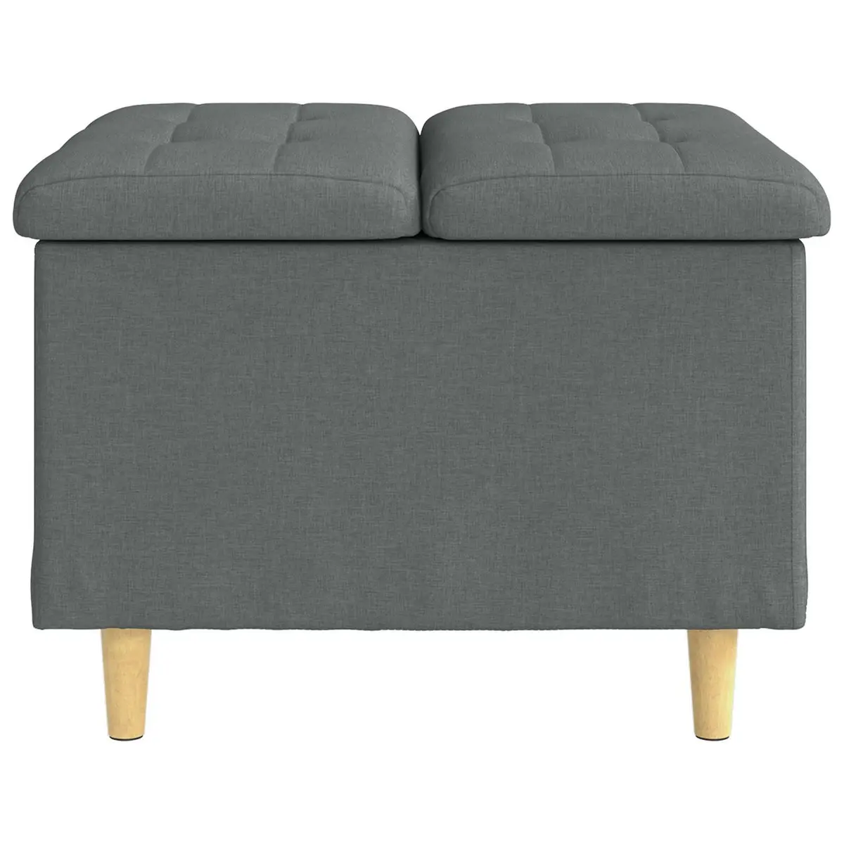 Grey Ottoman for Living Spaces 60x60x45cm