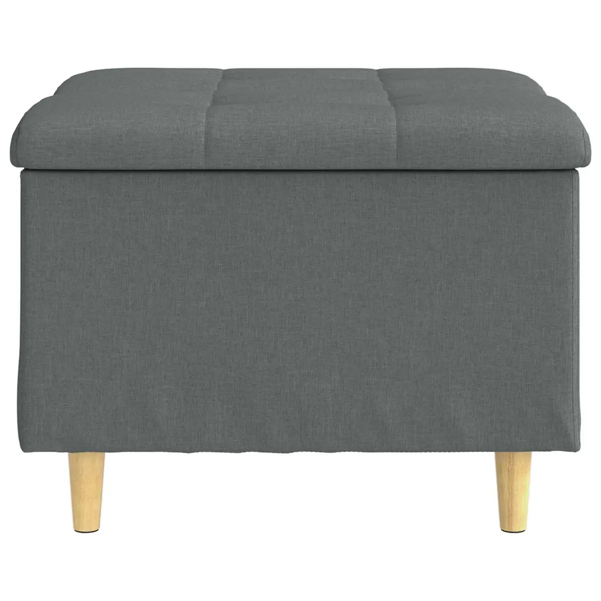 Grey Ottoman for Living Spaces 60x60x45cm