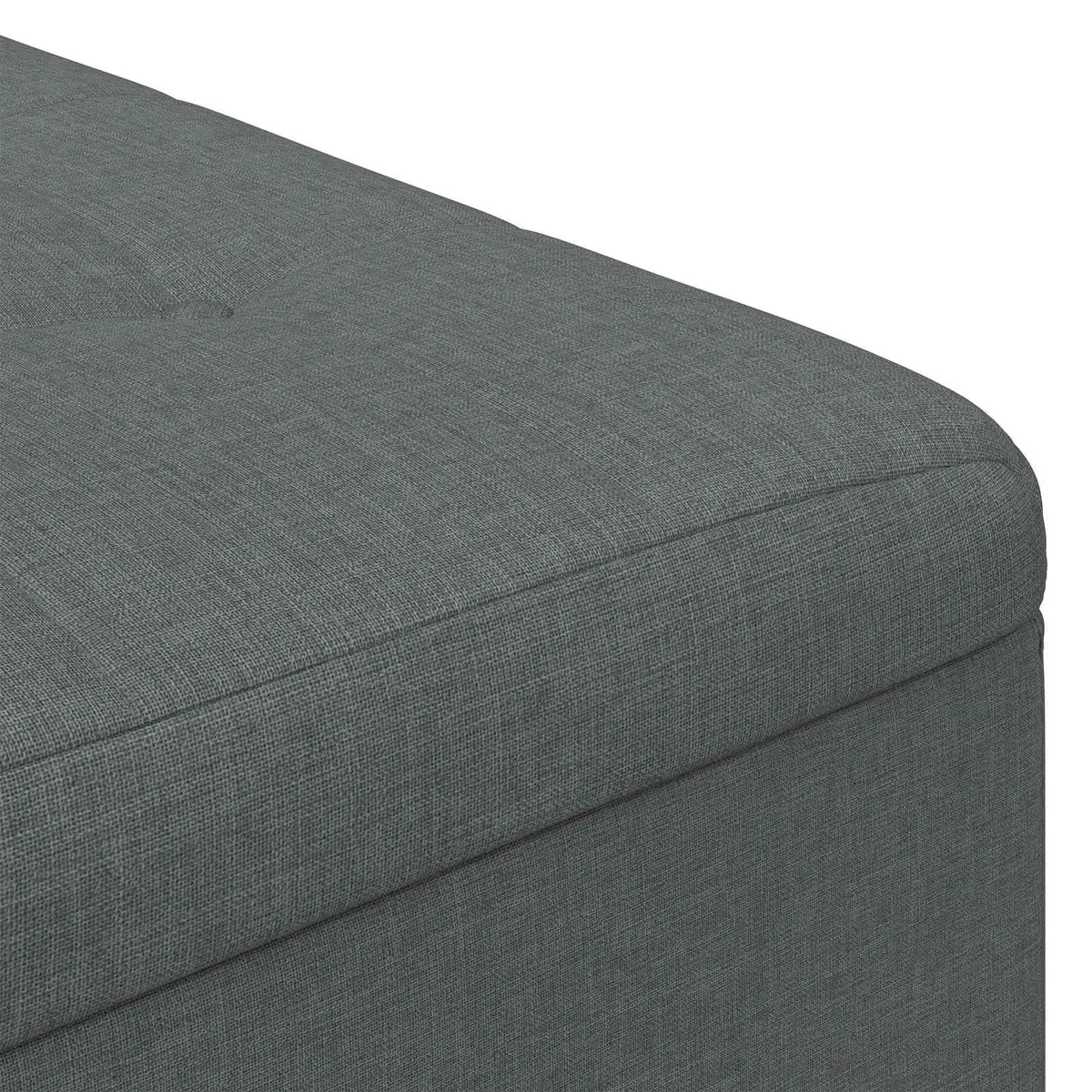 Grey Ottoman for Living Spaces 60x60x45cm