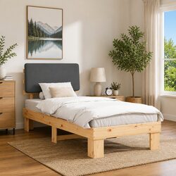 Grey Upholstered Bed Frame for Everyday Use