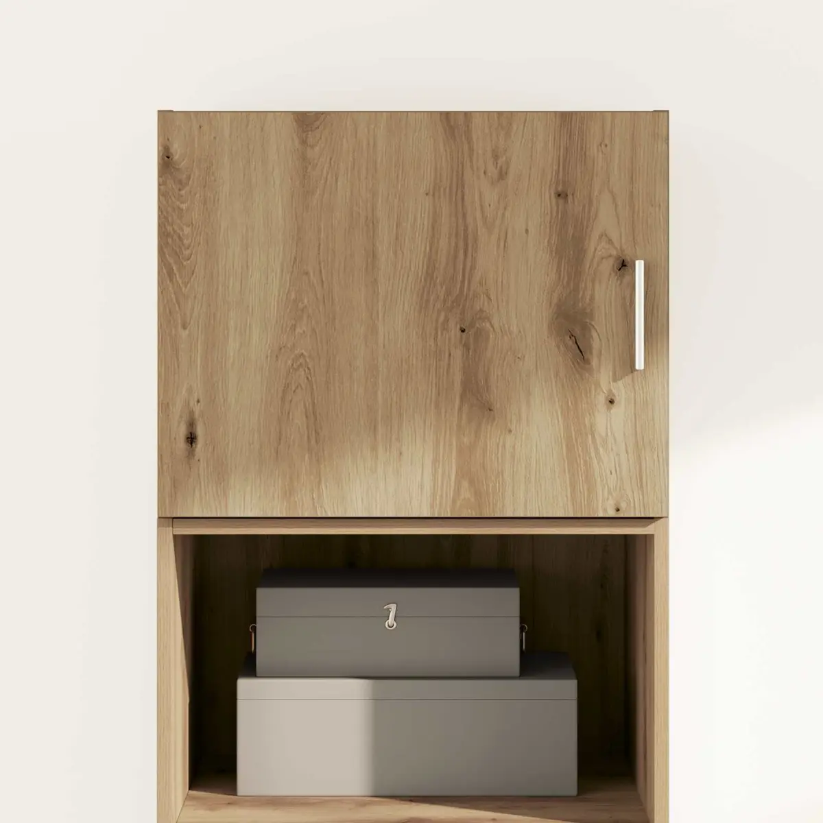 Wall Cabinet Brown Rustic Storage Engineered Wood Home Furniture Sideboard