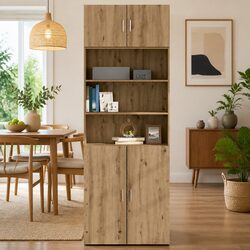 Functional Brown Wall Cabinet Perfect for Various Home Spaces 80 x 42.5 x 40 cm
