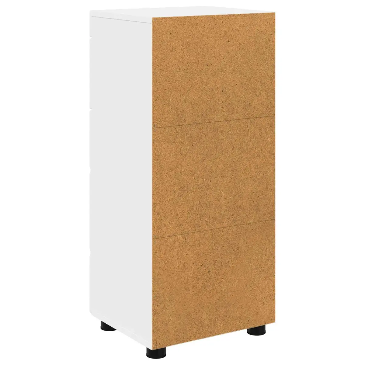 Bathroom Vanity Unit Engineered Wood 37 x 31.5 x 82 cm White Matte
