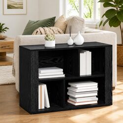 Functional Black Oak Sideboard for Home Organization