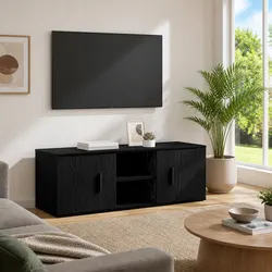 Functional Black TV Cabinet for Your Living Room Setup