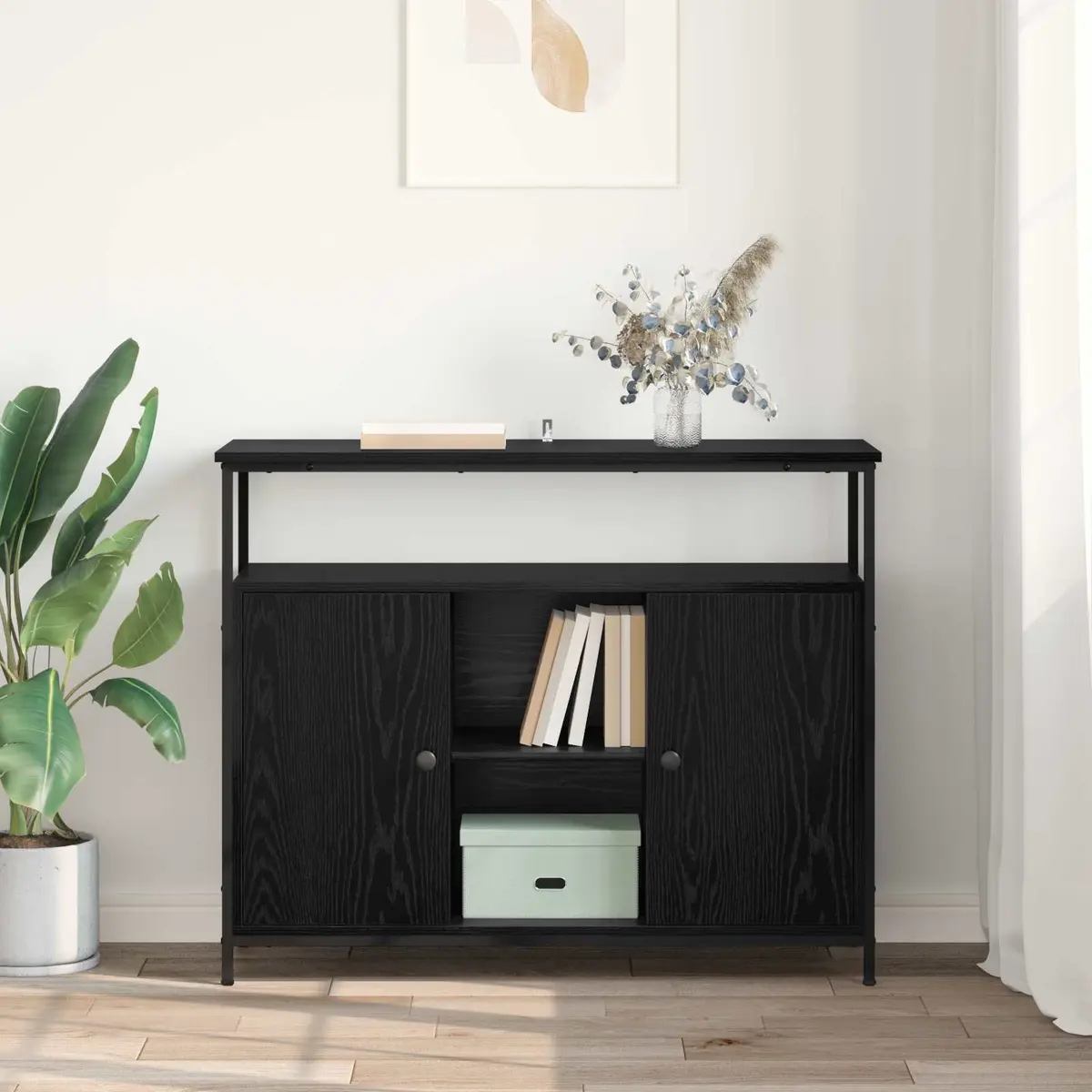 Black Oak Sideboard for Home Organization