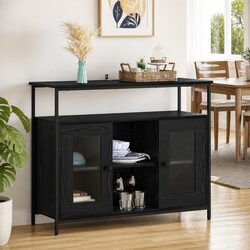 Practical Black Oak Sideboard for Everyday Use