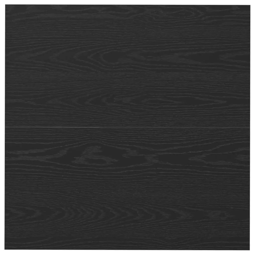 Coffee Table Engineered Wood and Metal Black Industrial Style 80 x 80 x 40 cm