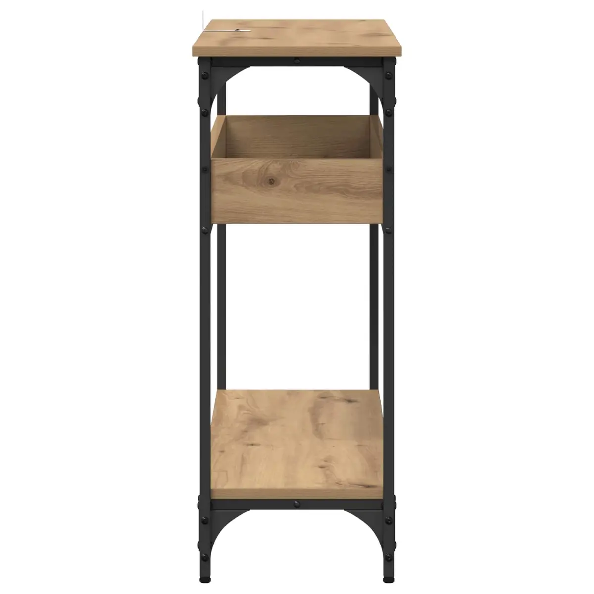 Console Table Industrial Style Engineered Wood Steel Frame Hallway Living Room