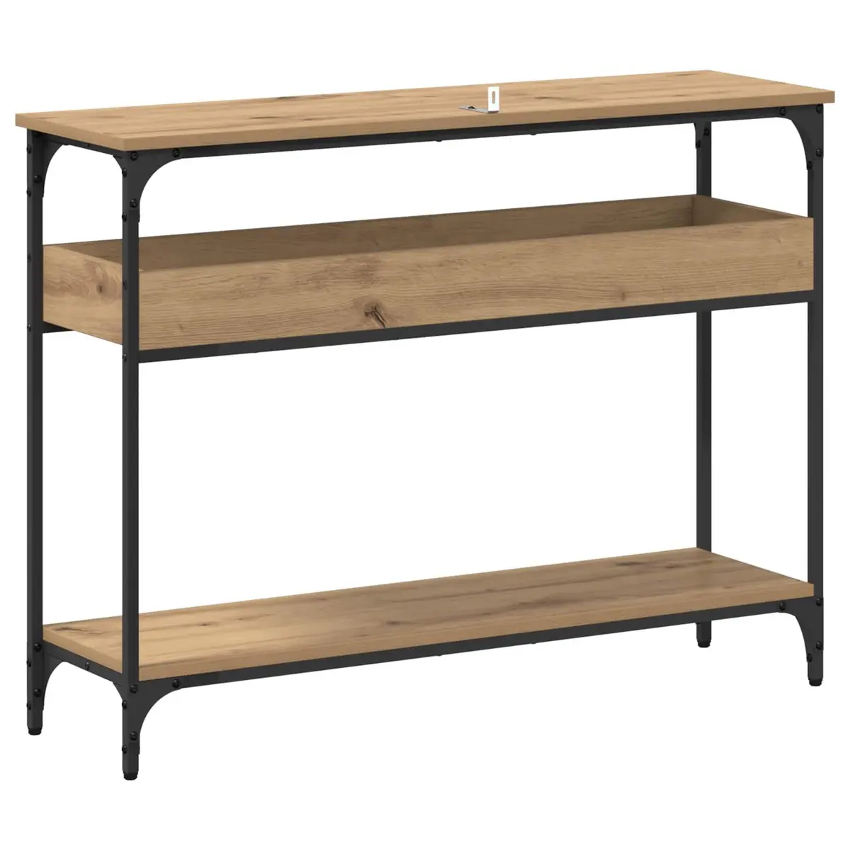 Console Table Industrial Style Engineered Wood Steel Frame Hallway Living Room