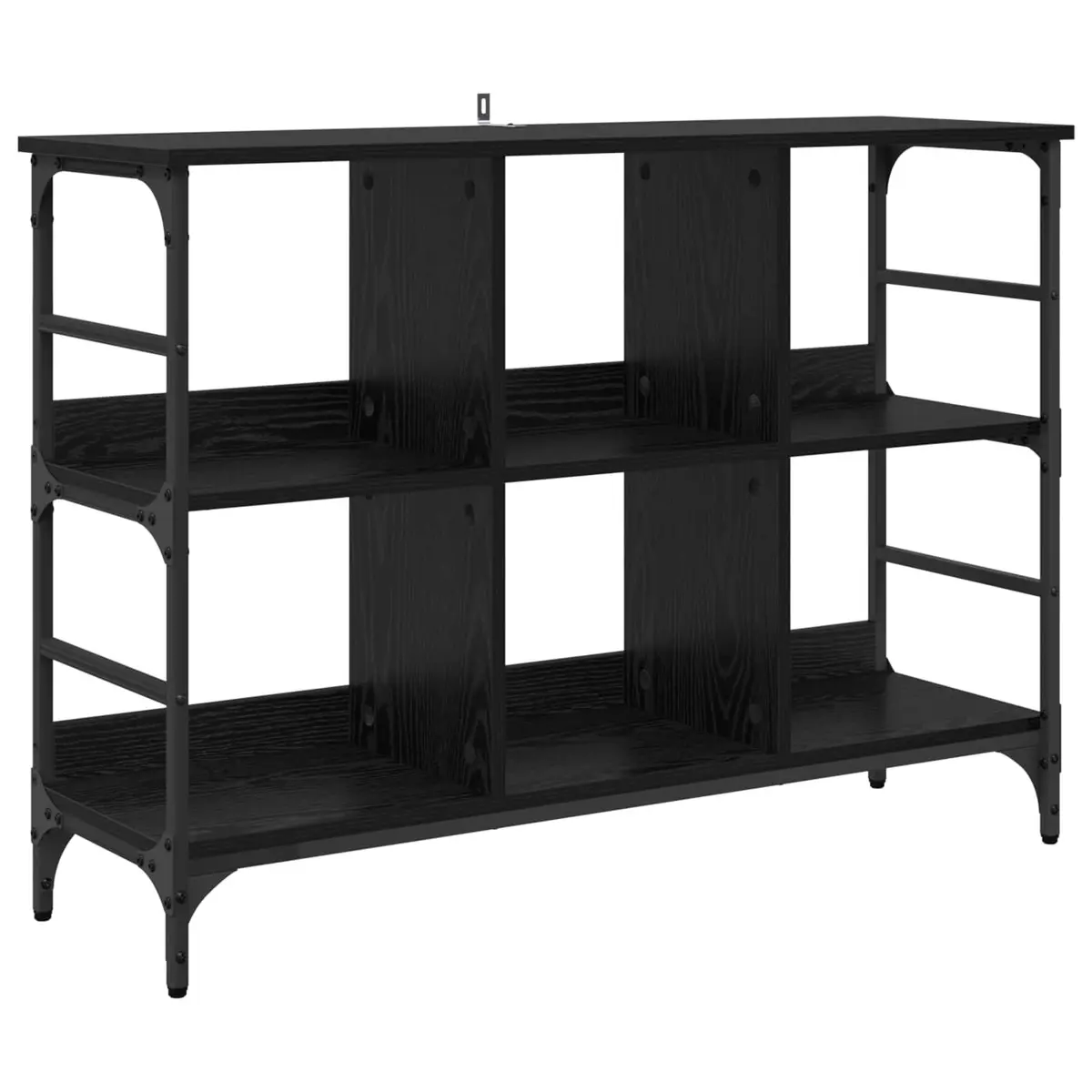 Sideboard Engineered Wood 102 x 32 x 73.5 cm Black Modern Storage Cabinet
