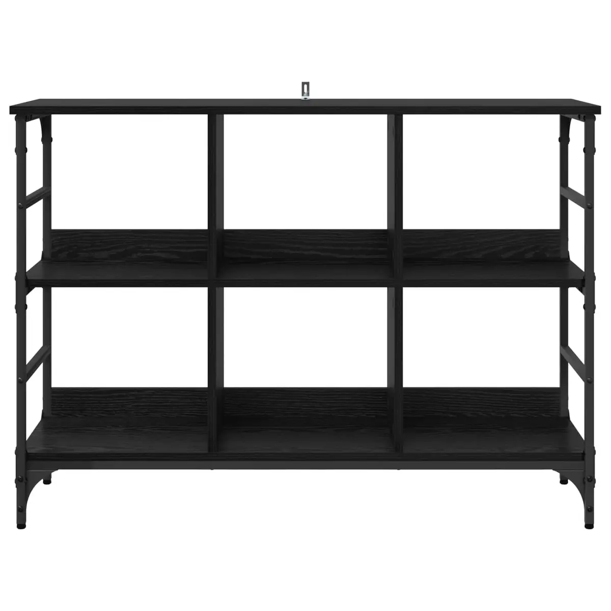 Sideboard Engineered Wood 102 x 32 x 73.5 cm Black Modern Storage Cabinet