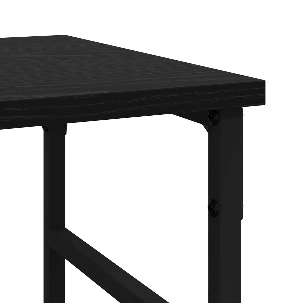 Sideboard Engineered Wood 102 x 32 x 73.5 cm Black Modern Storage Cabinet