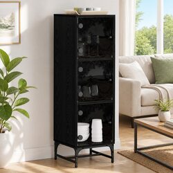 Functional Black Sideboard for Everyday Use