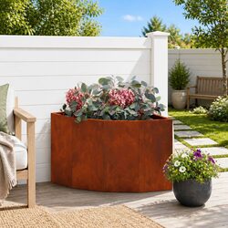 Versatile Corner Planter for Garden & Patio Use 45x45x35cm