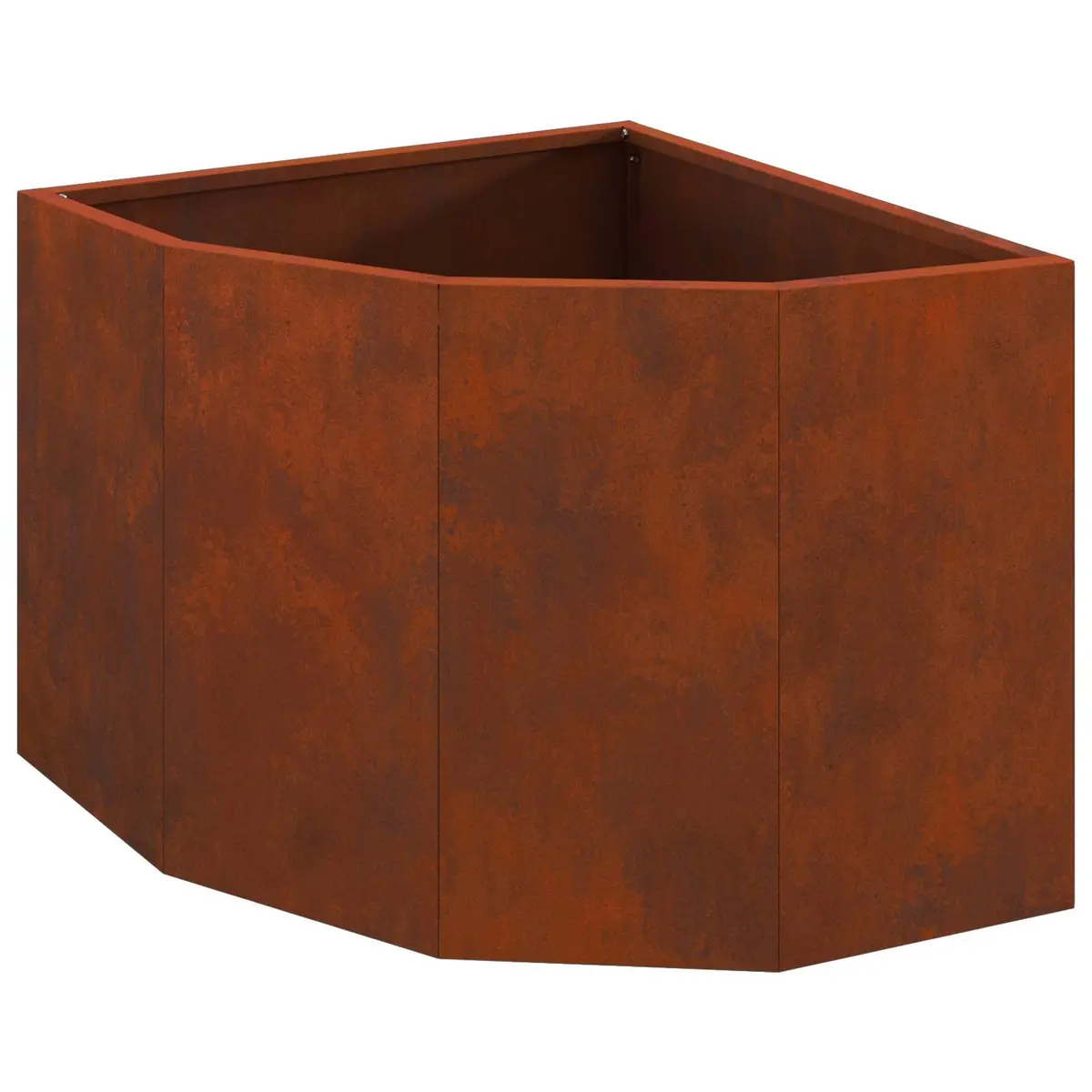 Corner Garden Planter Steel 45x45x35cm Outdoor Patio Space Saving Design