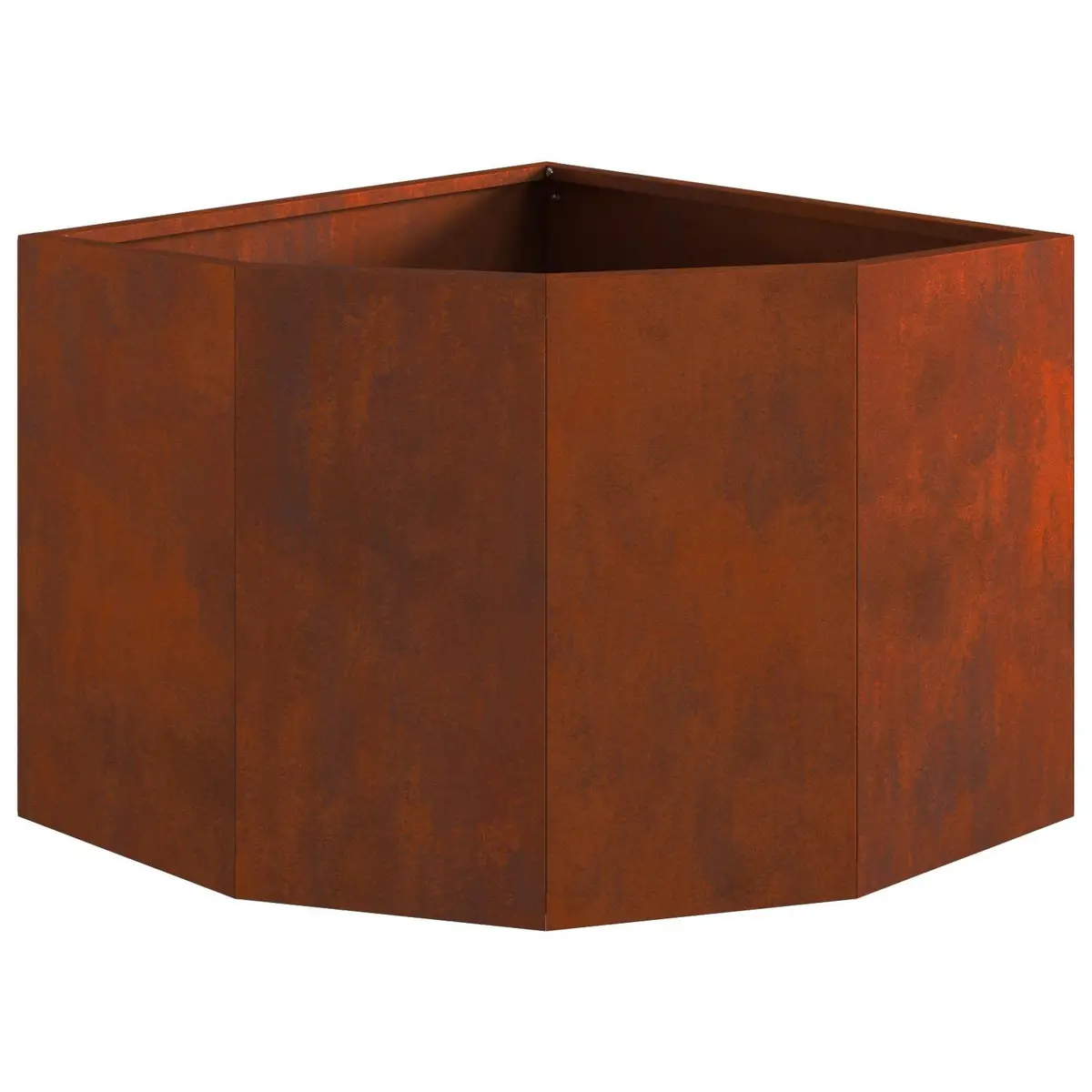 Corner Garden Planter Steel 45x45x35cm Outdoor Patio Space Saving Design