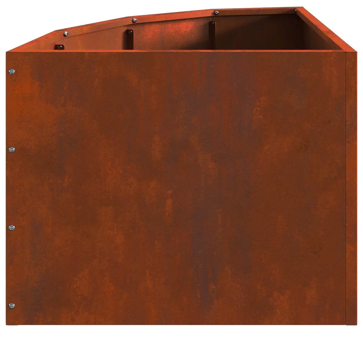 Corner Garden Planter Steel 45x45x35cm Outdoor Patio Space Saving Design