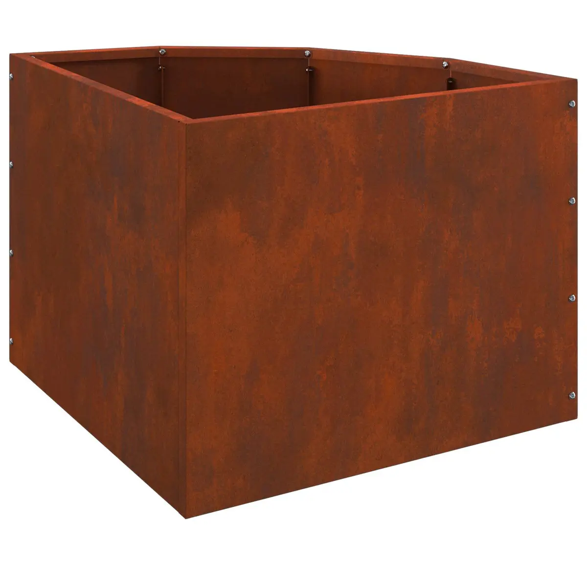 Corner Garden Planter Steel 45x45x35cm Outdoor Patio Space Saving Design
