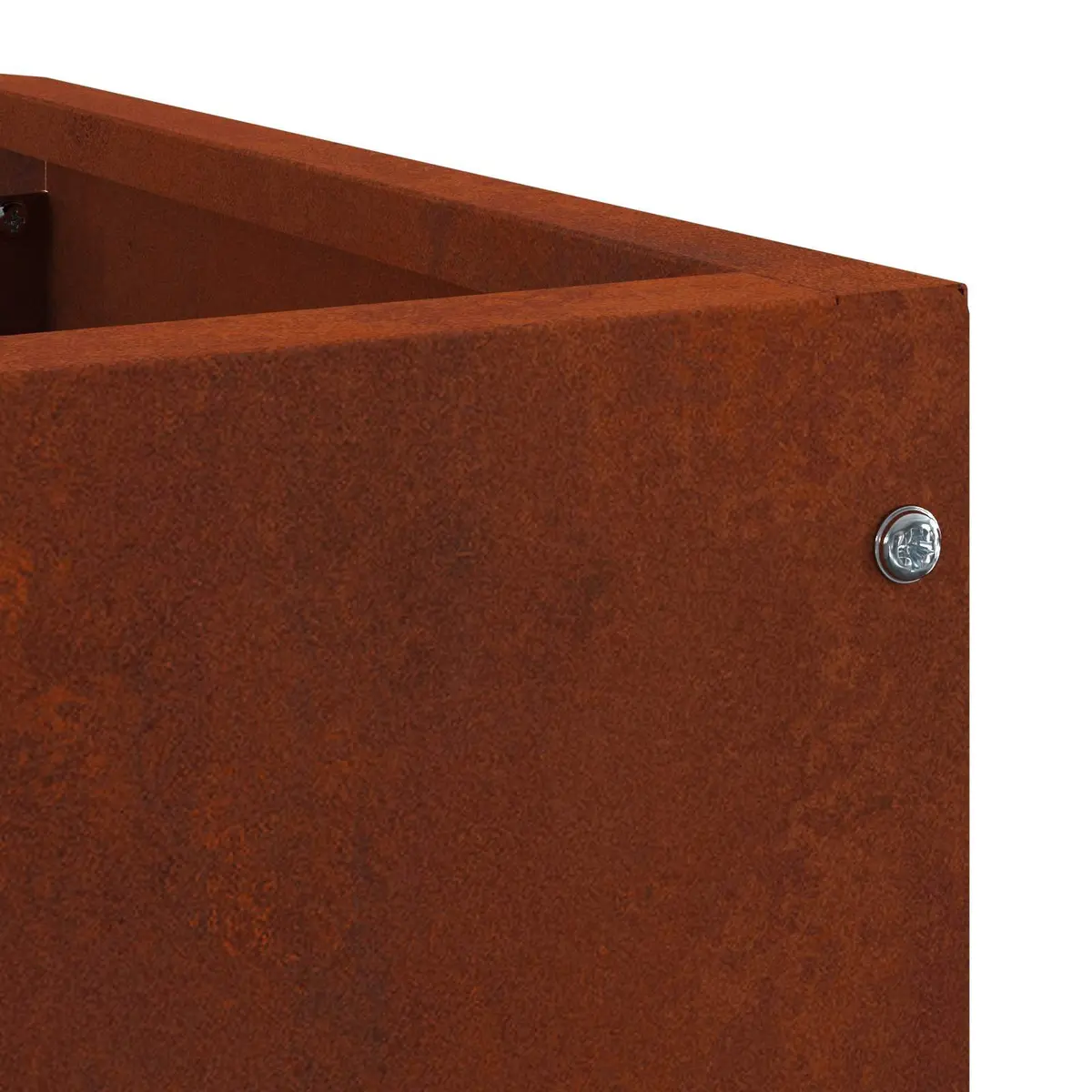 Corner Garden Planter Steel 45x45x35cm Outdoor Patio Space Saving Design