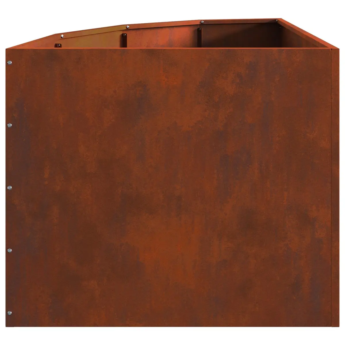 Corner Garden Planter 60x60x50cm Steel Outdoor Patio Terrace Plant Pot