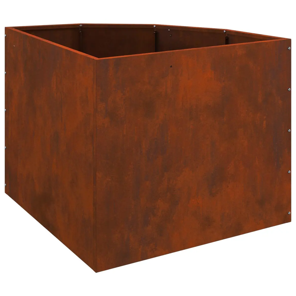 Corner Garden Planter 60x60x50cm Steel Outdoor Patio Terrace Plant Pot