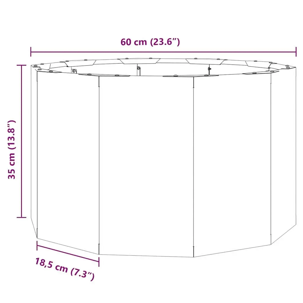 Round Planter for Gardens and Patios