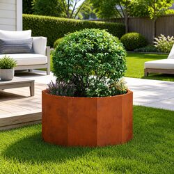 Versatile Round Planter for Gardens and Patios 60x60x35cm