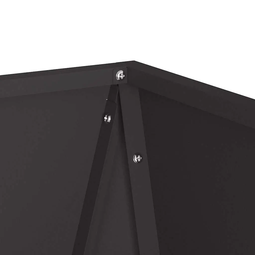 Steel Planter Box Rectangular 30 x 30 x 75 cm Black 2 pcs Set Outdoor Garden Pot