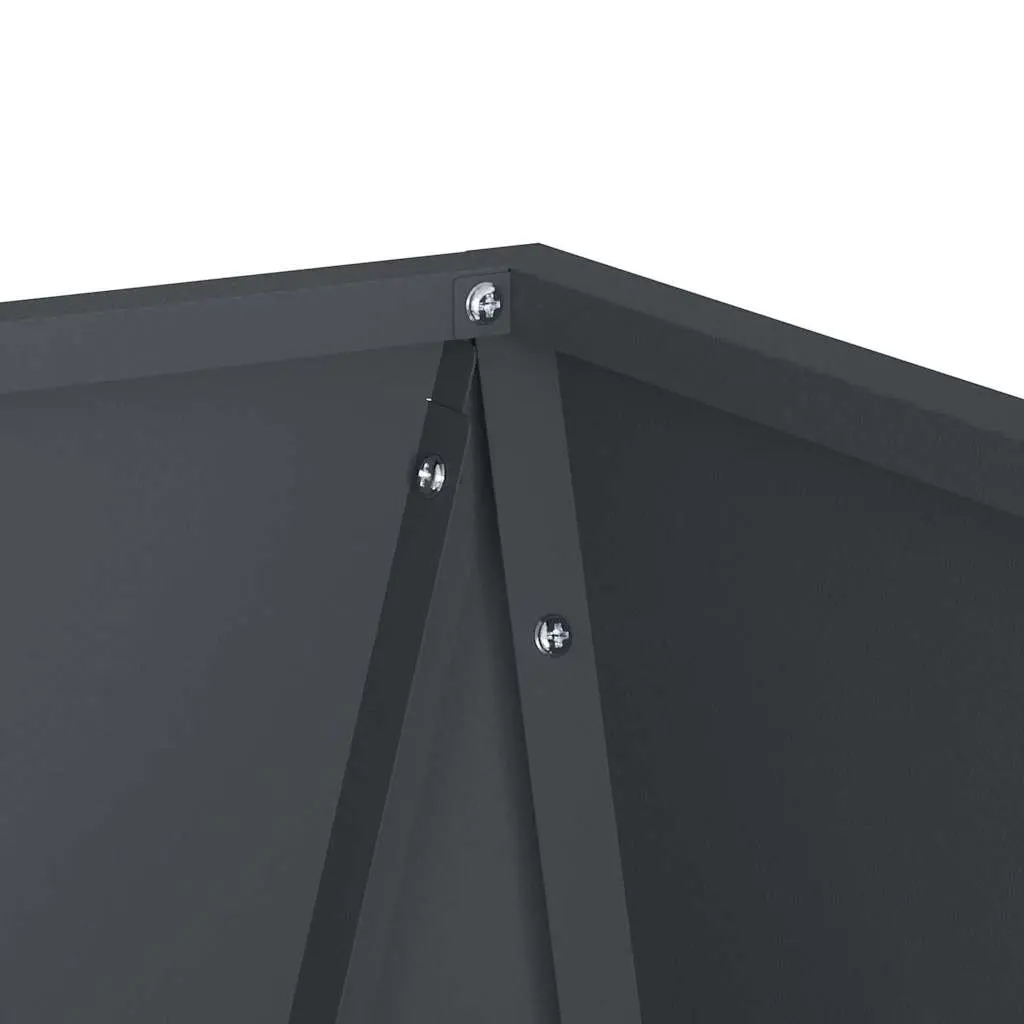 Steel Rectangular Garden Planter Box Anthracite Tall Outdoor Pot