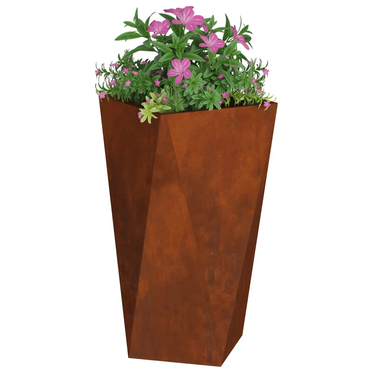 Rectangular Steel Planter for Gardens and Patios