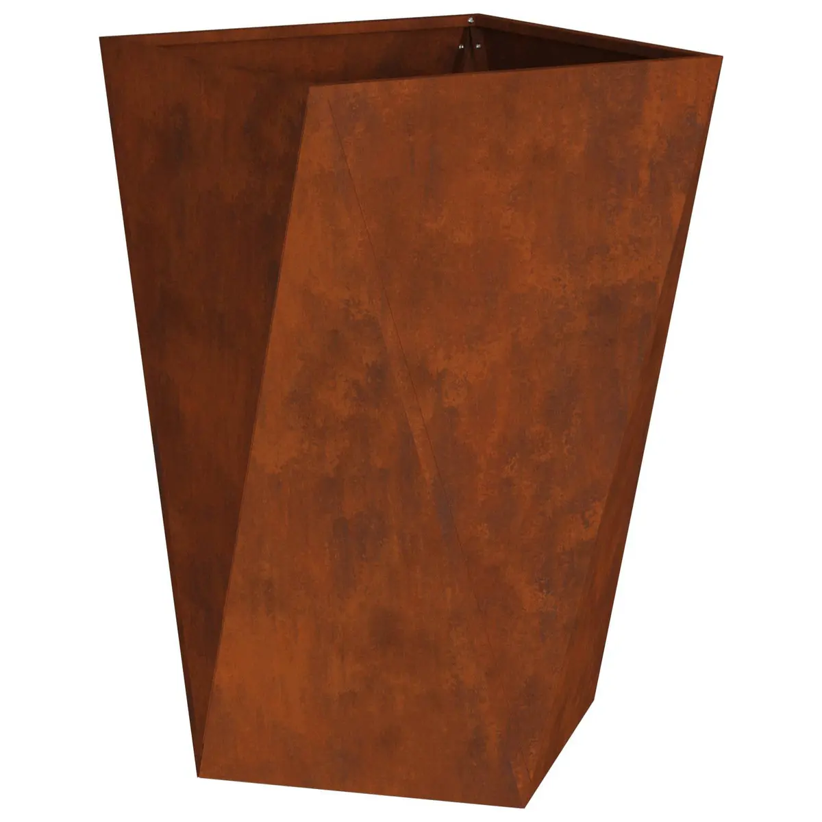 Garden Planter Box Outdoor Steel Corrugated Weathering Tall Rectangular Pot