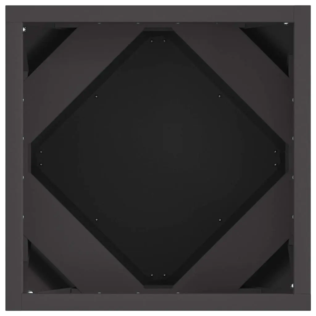 Black Steel Planter for Garden and Patio