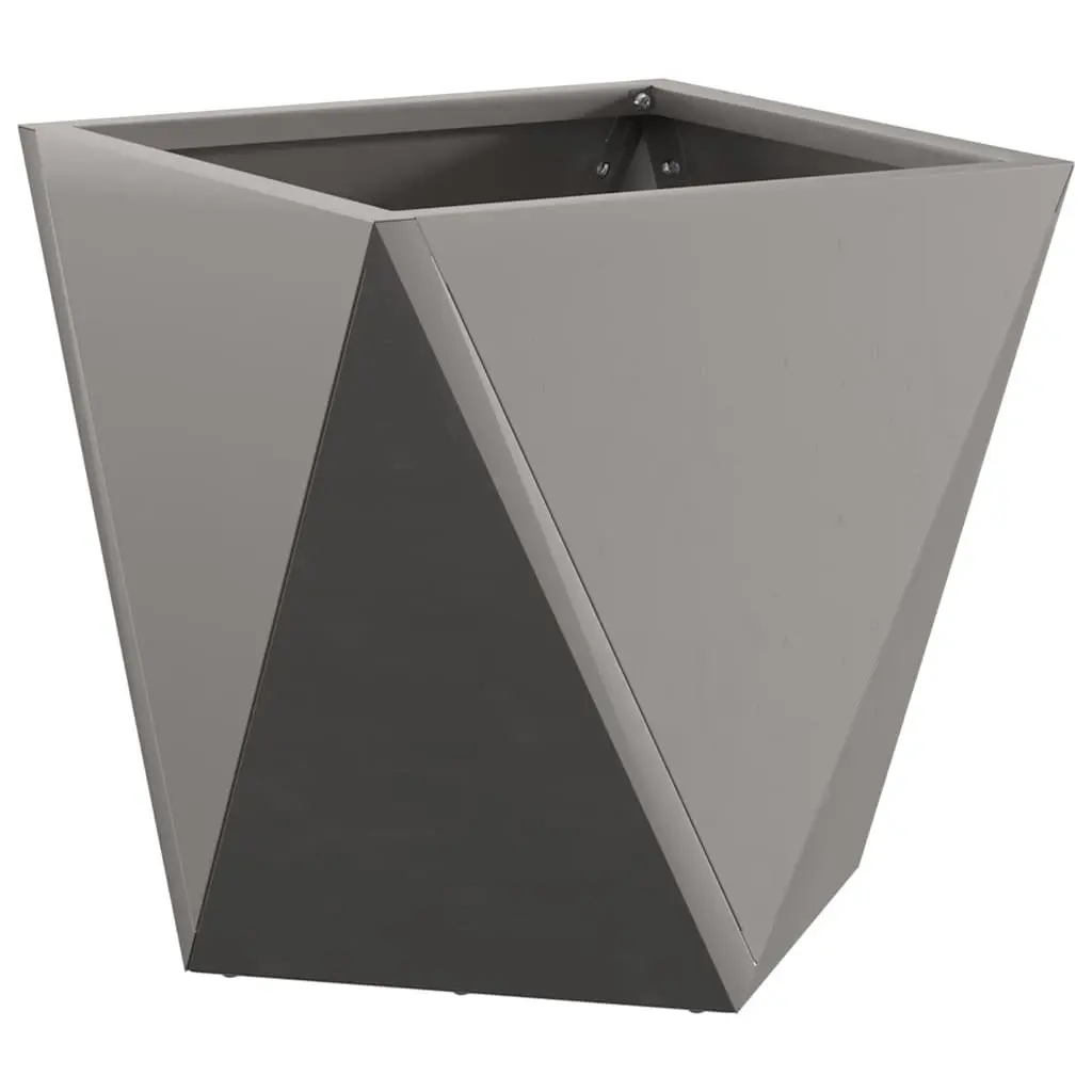 Garden Planter Steel Box 30x30x30cm Weathering Rusty Brown 2 pcs Set