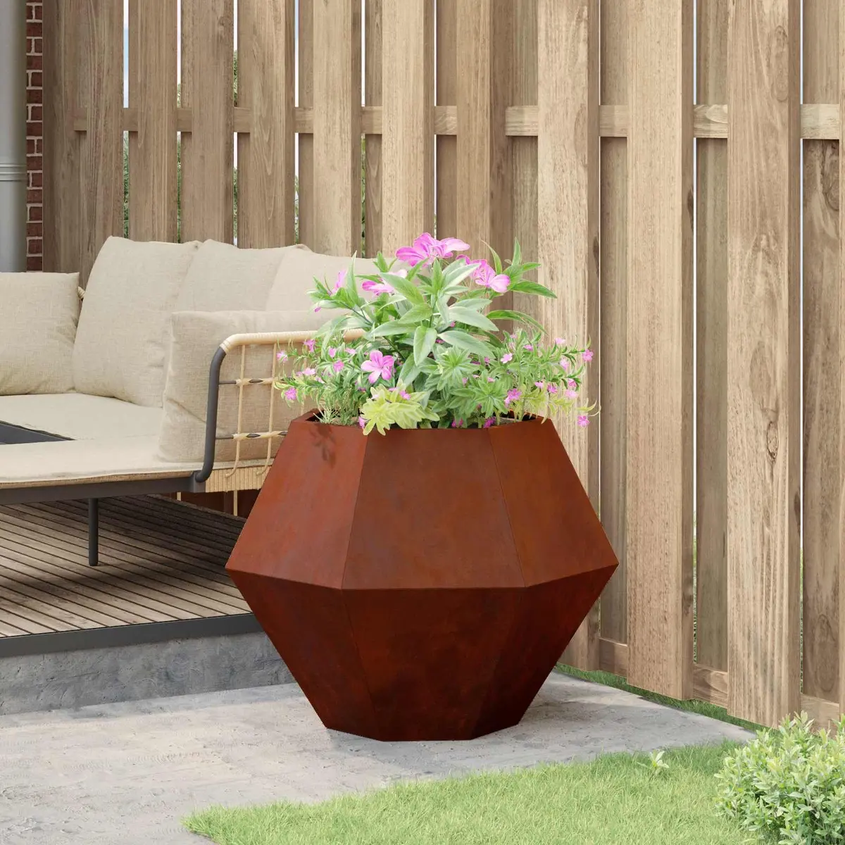 Rectangular Garden Planter for Outdoor Use