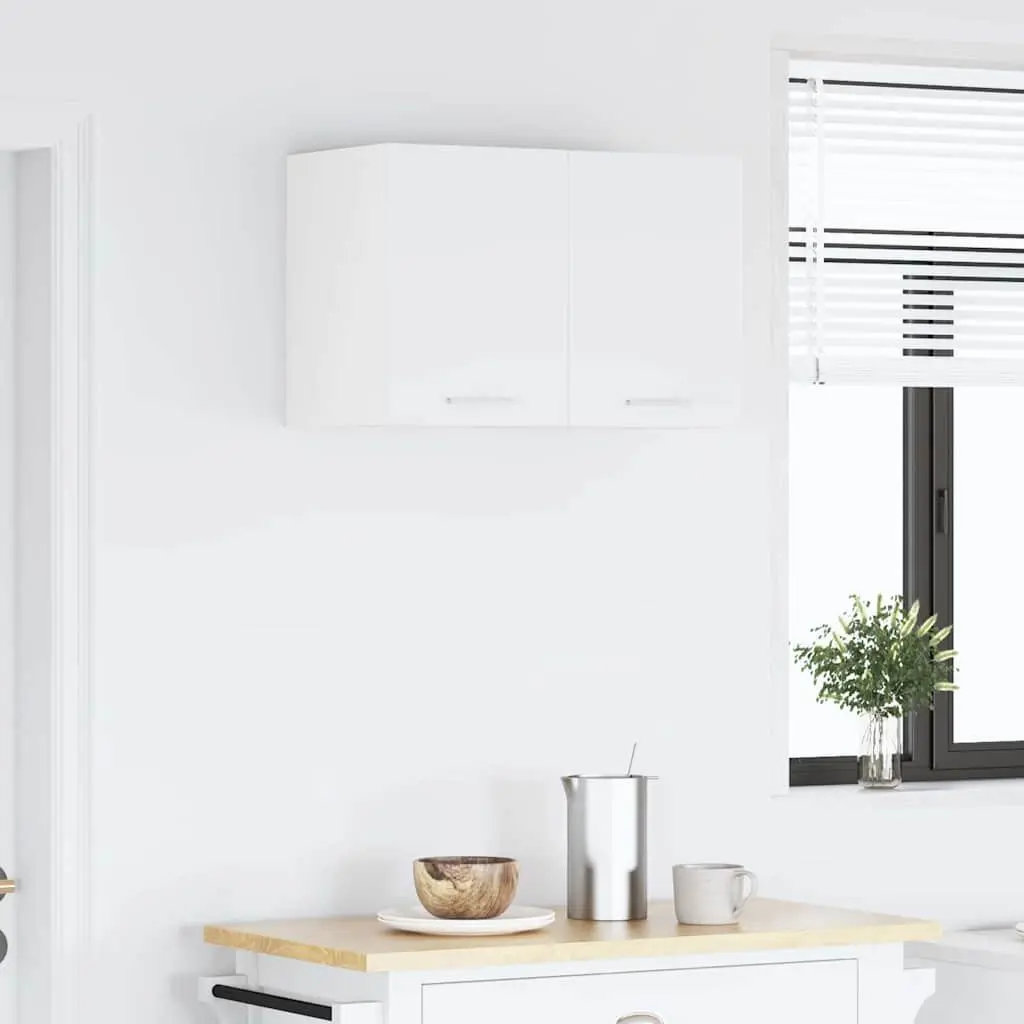 Hanging Cabinet Storage Engineered Wood White 30x31x40cm 2 Piece