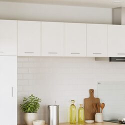 Practical White Hanging Cabinets for Your Kitchen Needs