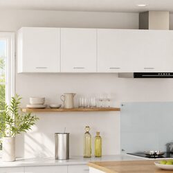Functional White Hanging Kitchen Cabinet for Daily Use 80x31x40cm